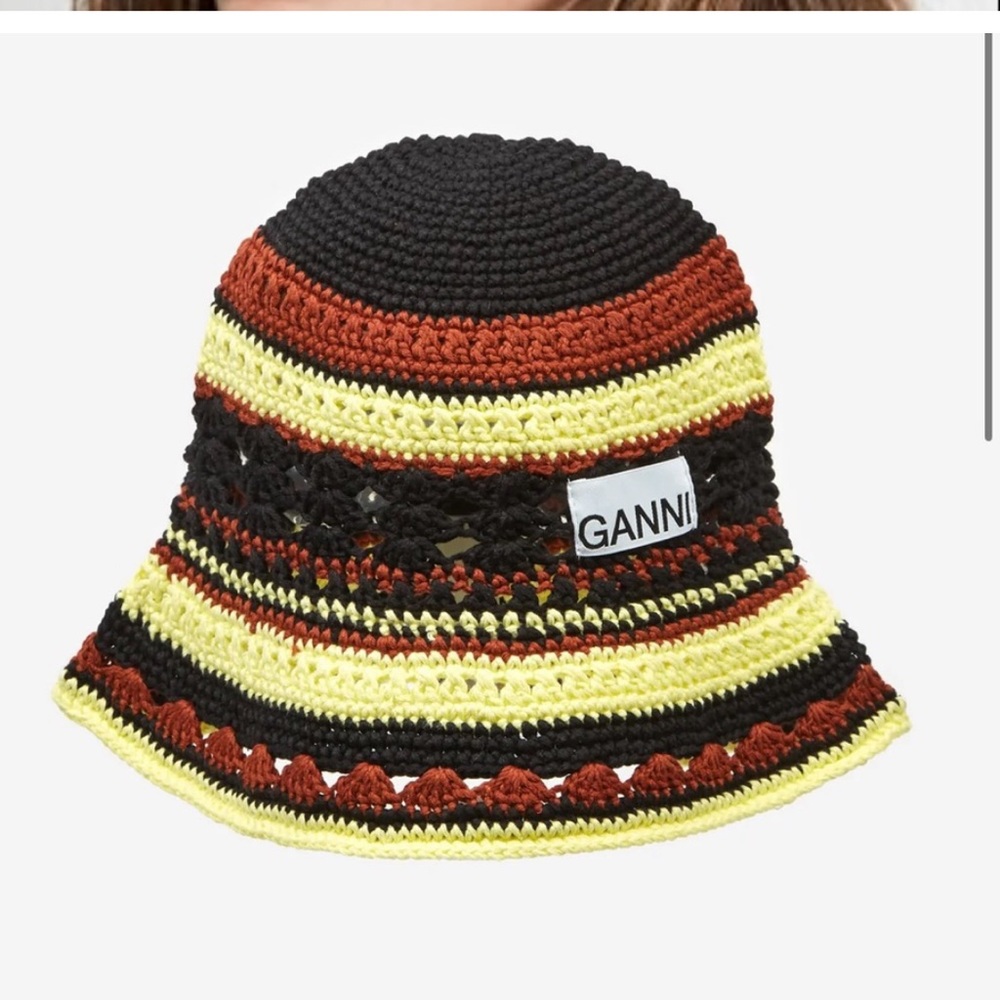Ganni Crochet Bucket Hat